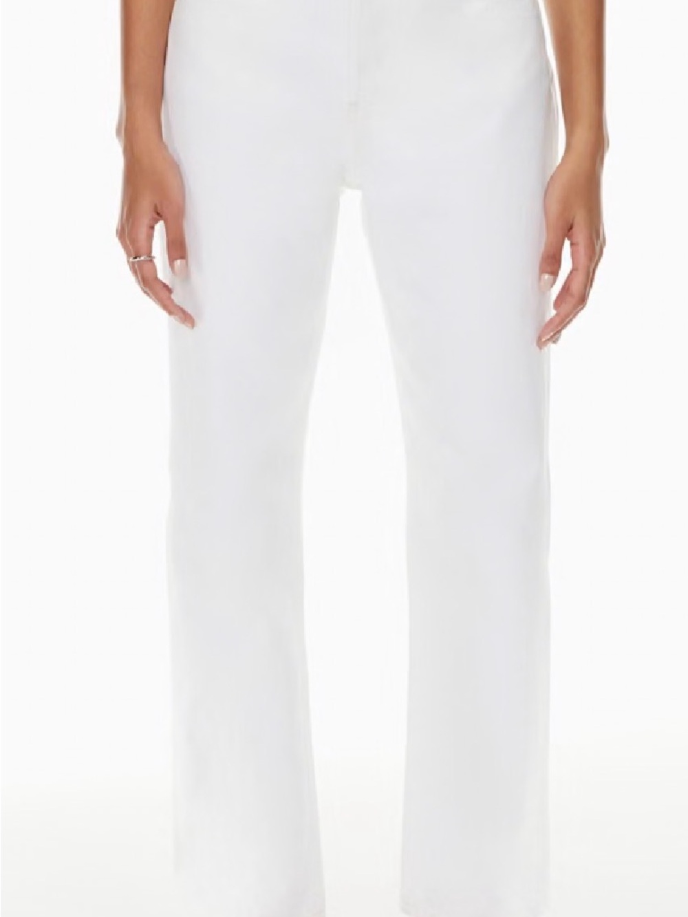 Aritzia Denim Forum Joni High Rise Loose Jeans white size 28 - Picture 8 of 8